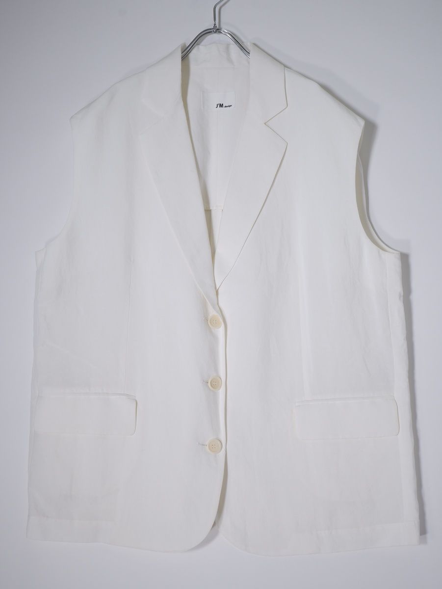 J’M DESIGNジェイエム デザイン L Appartementアパルトモン 2025SS VEST レーヨンリネン ベスト XS 36 LJKA79670