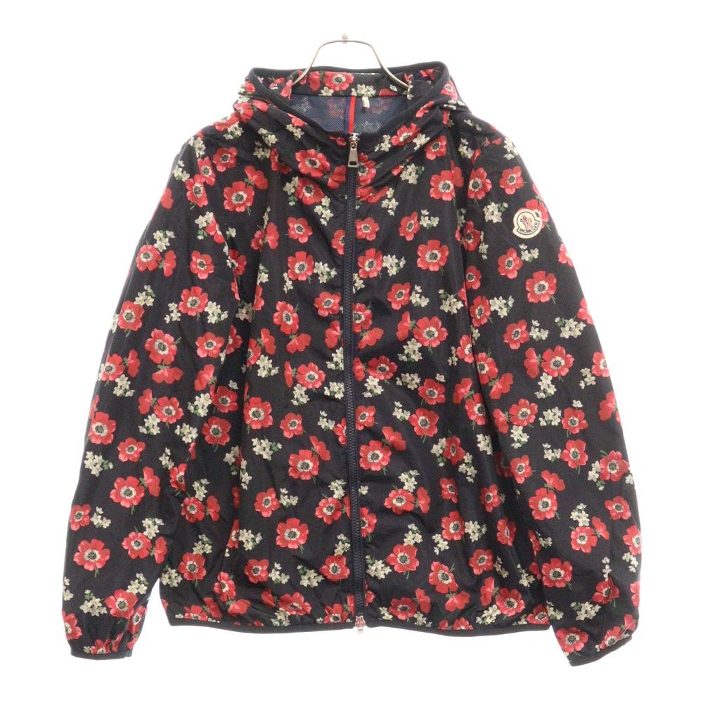 MONCLER ナイロンジャケット ハイビスカス柄 MONCLER ナイロンジャケット ハイビスカス柄 MONCLER ナイロン