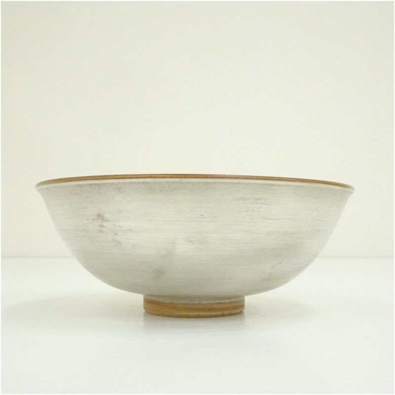 京焼 二代 手塚玉堂造 銀彩菊花紋平茶碗（共箱） 茶道 抹茶 卸売