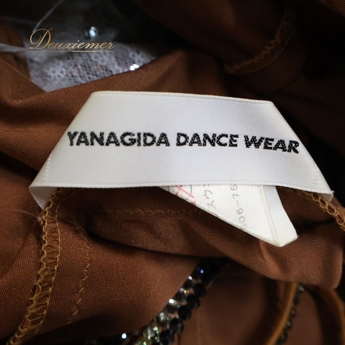 社交ダンス衣装】シルバー YANAGIDA ヤナギダ ラテン ドレス
