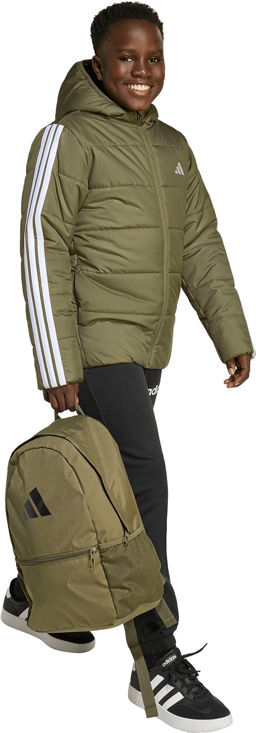 アディダス adidas エッセンシャルズ スリーストライプス 中わた入りジャケット キッズ 子ども ジュニア アウター ジャンパー 上着 防寒着 保温 クライマウォーム ドライ 撥水 KKO90 KA0832 セミルシッドブルー| WHITEMONARCHHOTEL_COM