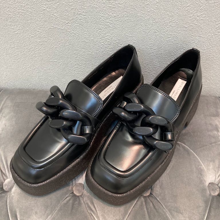 ◇ Stella Nina McCartney ステラ マッカートニー Black Skyla loafers