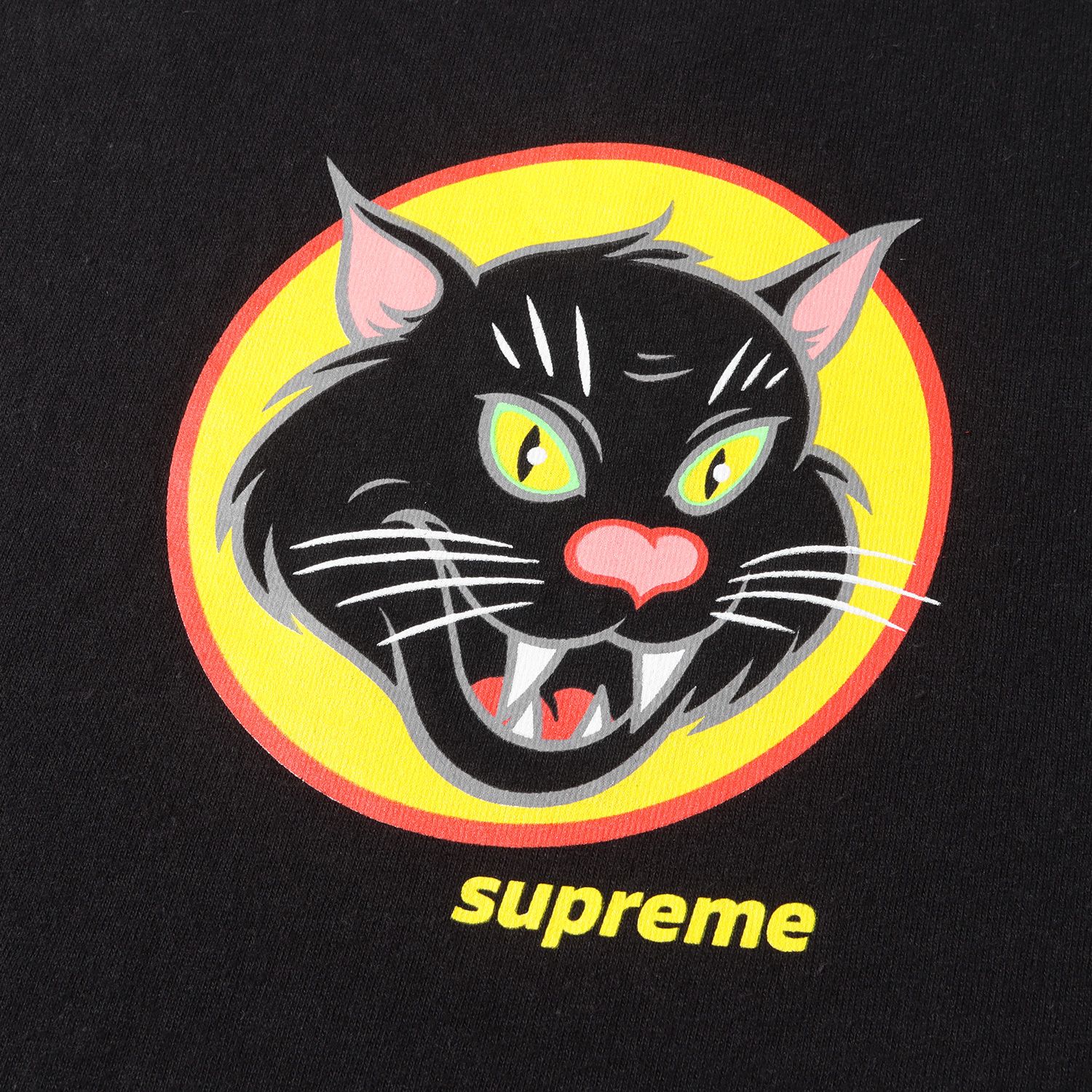 Supreme シュプリーム Tシャツ サイズ:M 20SS ブラックキャット グラフィック プリント クルーネック 半袖 Black Cat Tee ブラック 黒トップス カットソー カジュアル ブランド ストリート【メンズ】