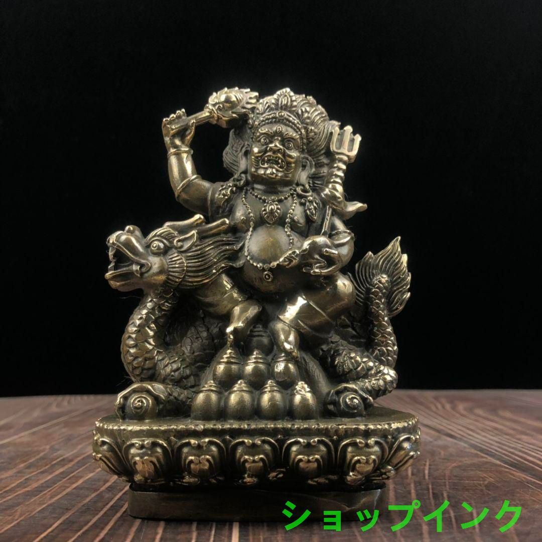 騎竜黄財神仏像  現代工芸品 美術品 置物 騎竜黄財神仏像 現代工芸品 美術品 置物 - メルカリ