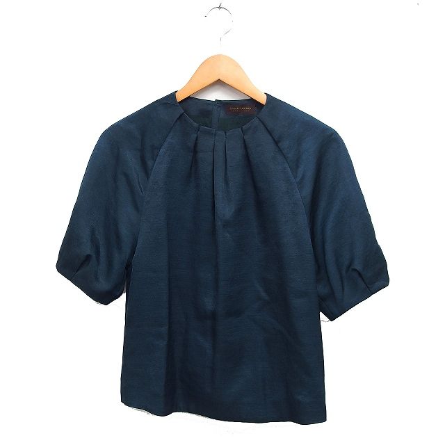 TOMORROW LAND collection ブラウス36 ウォッシャブルサテン ループラグランブラウス （シャツ