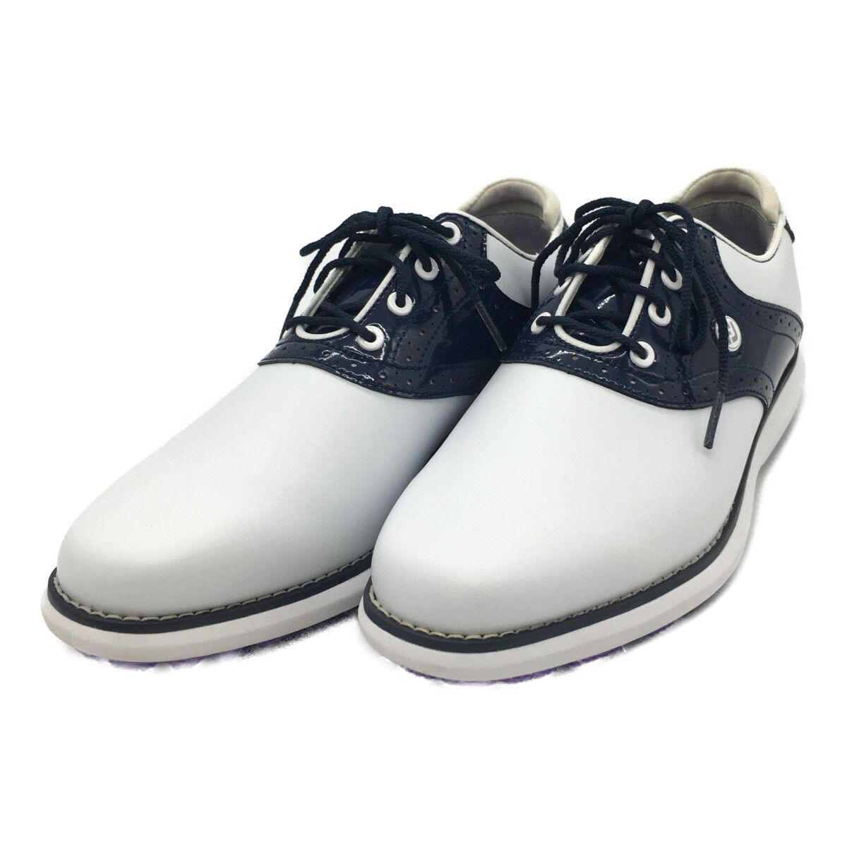 FJ ゴルフシューズ 24.5 フットジョイ FootJoy ゴルフシューズ 24.5 ホワイト ネイビー
