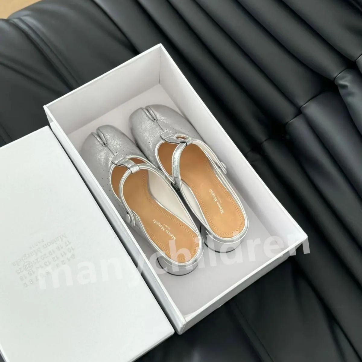 新品未使用【MM6 Maison Margiela】足袋バレエ メゾンマルジェラ バレエシューズ シルバー - メルカリ