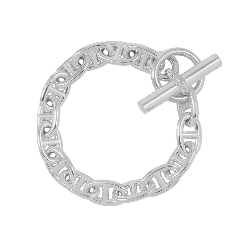 アンカーチェーン ブレスレット SV925 シェーヌダンクル型 16コマ 楽天