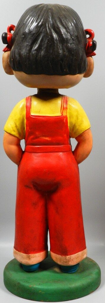 不二家 首振り人形 ペコちゃん首振り人形(全身セルロイド-バックル有