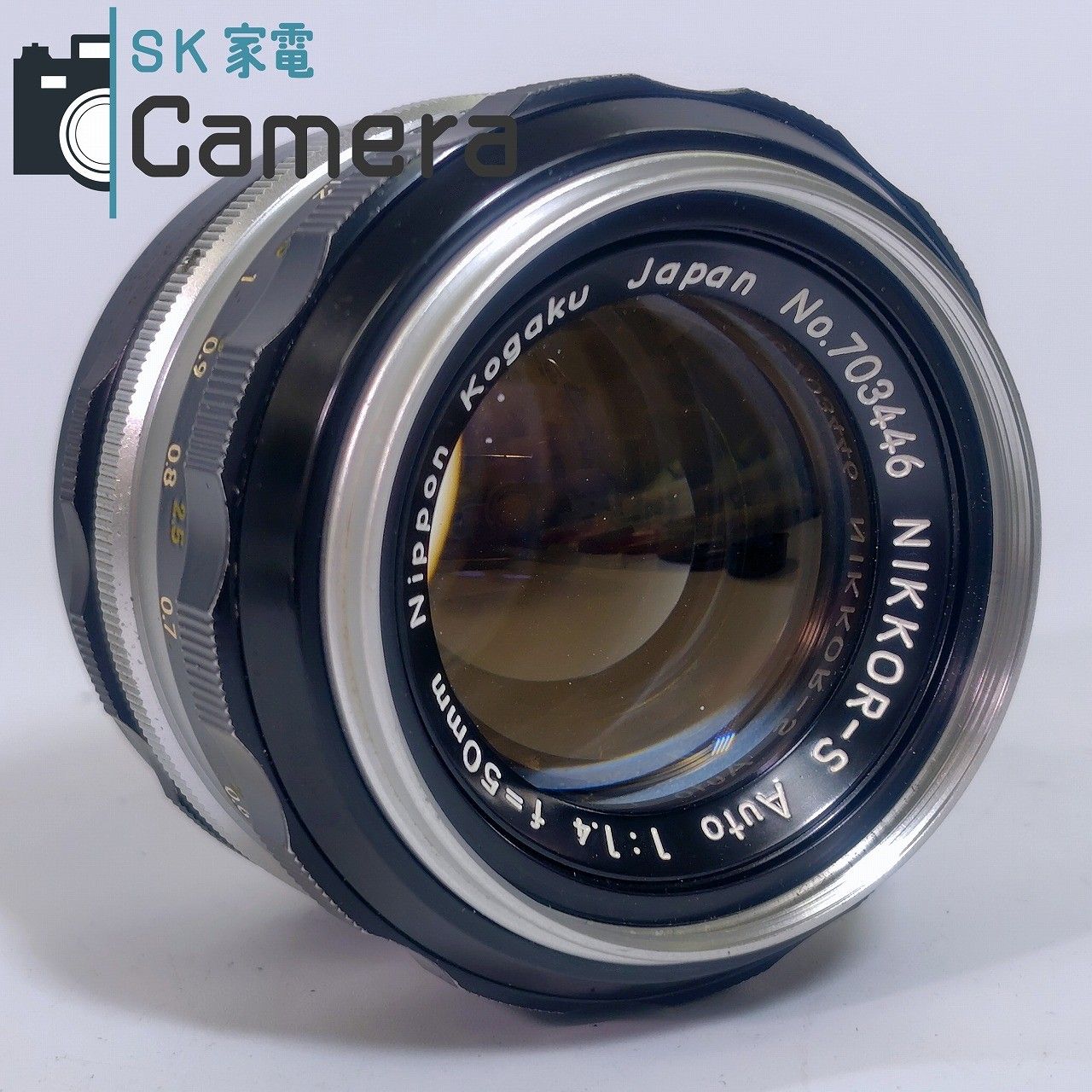 Nikon NIKKOR-S Auto 50mm F1.4 非Ai ニコン キャップ付