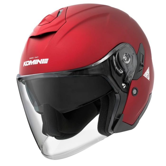 5営業日で発送 コミネ Komine HK-172 FL C J-HELMET MAT-Metal-Red M 01-172