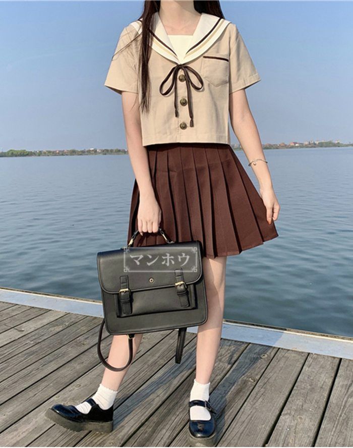 セーラー服 学生服 女子高生 セーラー 制服 半袖 上下セット セットアップ 入学式 卒業式 コスチューム コスプレ衣装 卒業式スーツ 入学式スーツ 女の子 スクールウェア 卒業式 上下セット スカート mikixz66 c