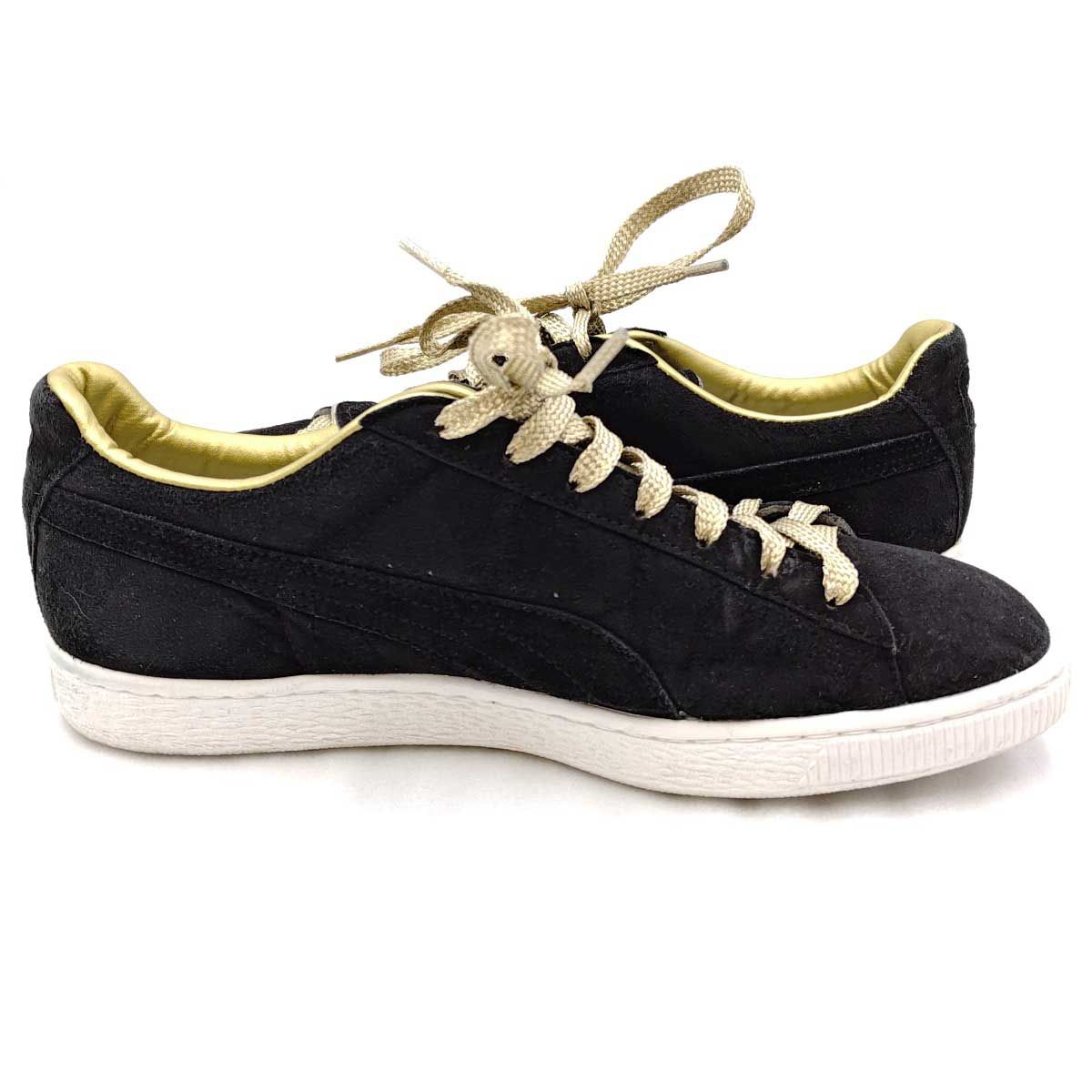 極美品✨ PUMA プーマ ローファー 厚底 スニーカー ブラック 25cm PUMA プーマ シューズ レディース スニーカー ローファー 厚底