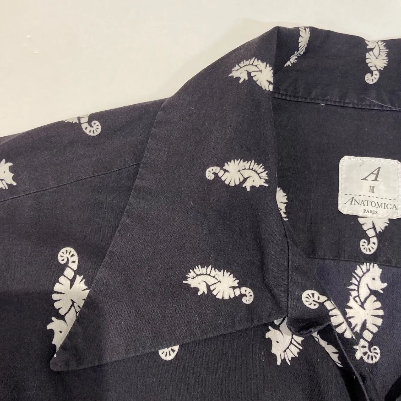 ANATOMICA タツノオトシゴ アロハシャツ アナトミカ 半袖 ANATOMICA タツノオトシゴ アロハシャツ アナトミカ 半袖 - メルカリ
