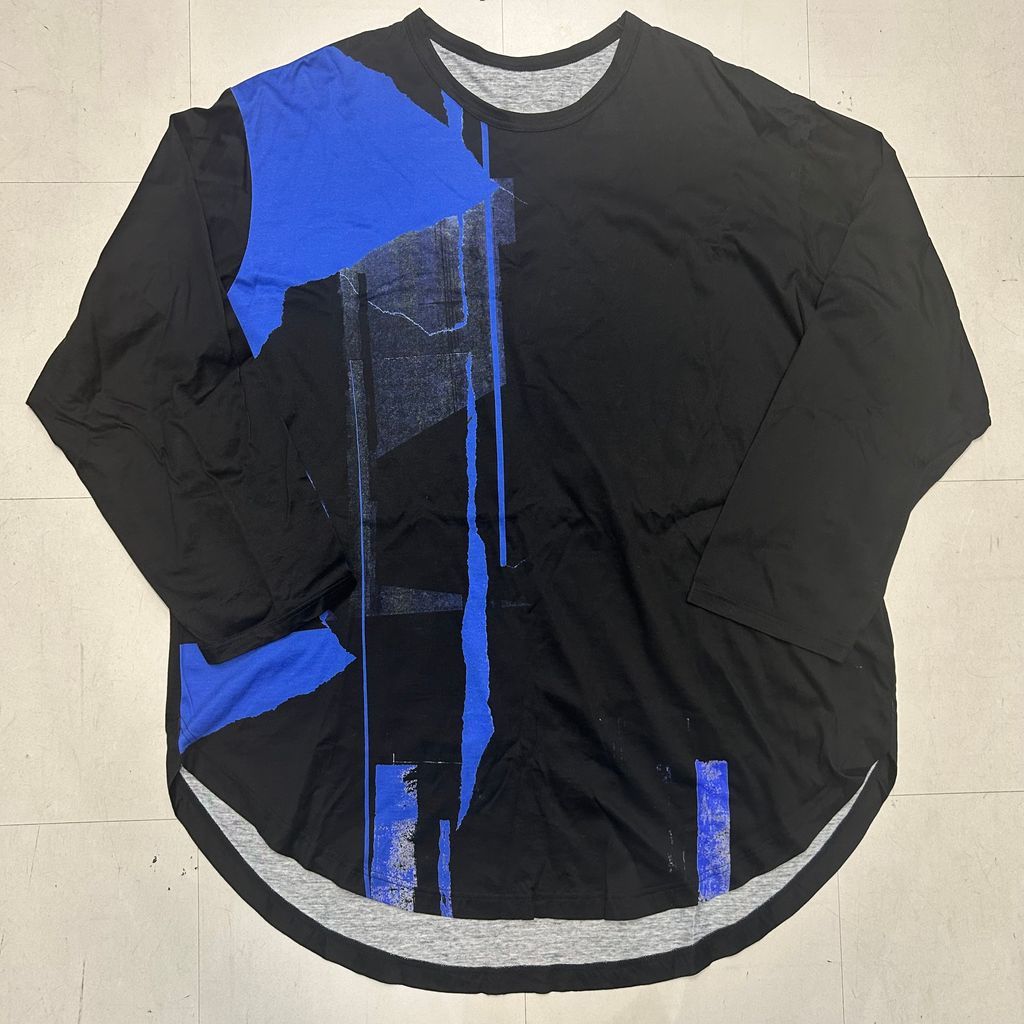 Ground Y グラウンドワイ 25SS COTTON JERSEY TORN PATTERN HEM