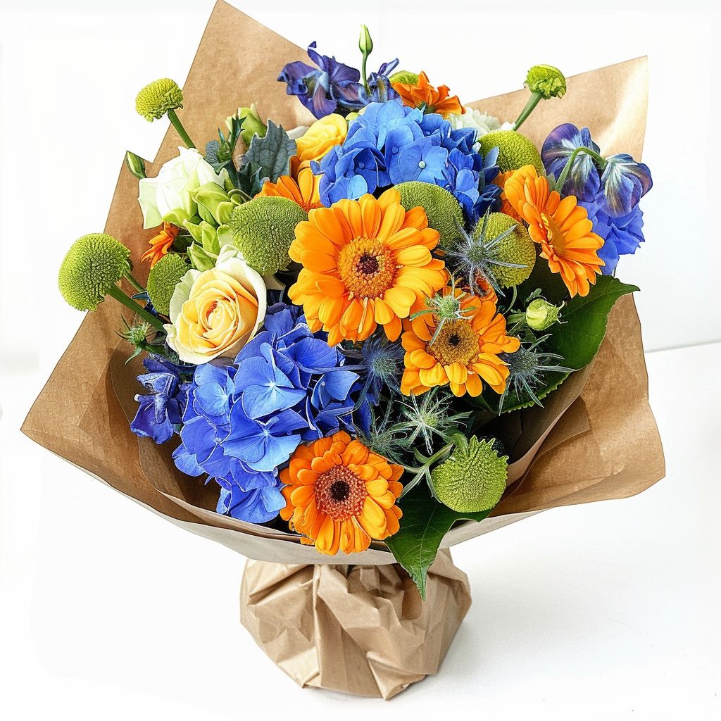 京花伝 - Floreclat - 】生花 フラワーアレンジメント ブルー 青系京都