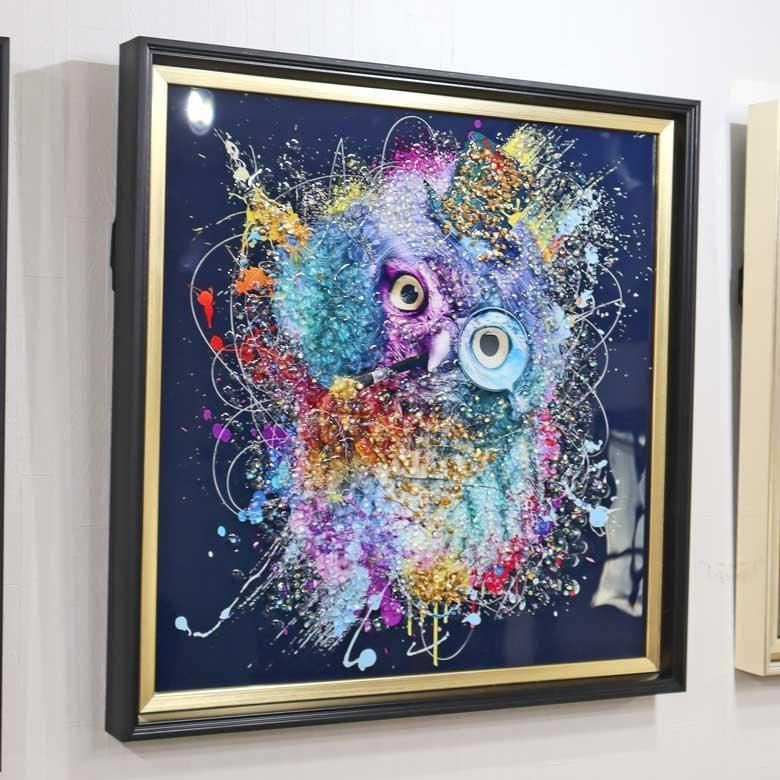 アートフレーム ライオン 絵画 クリスタルピクチャー ゴール