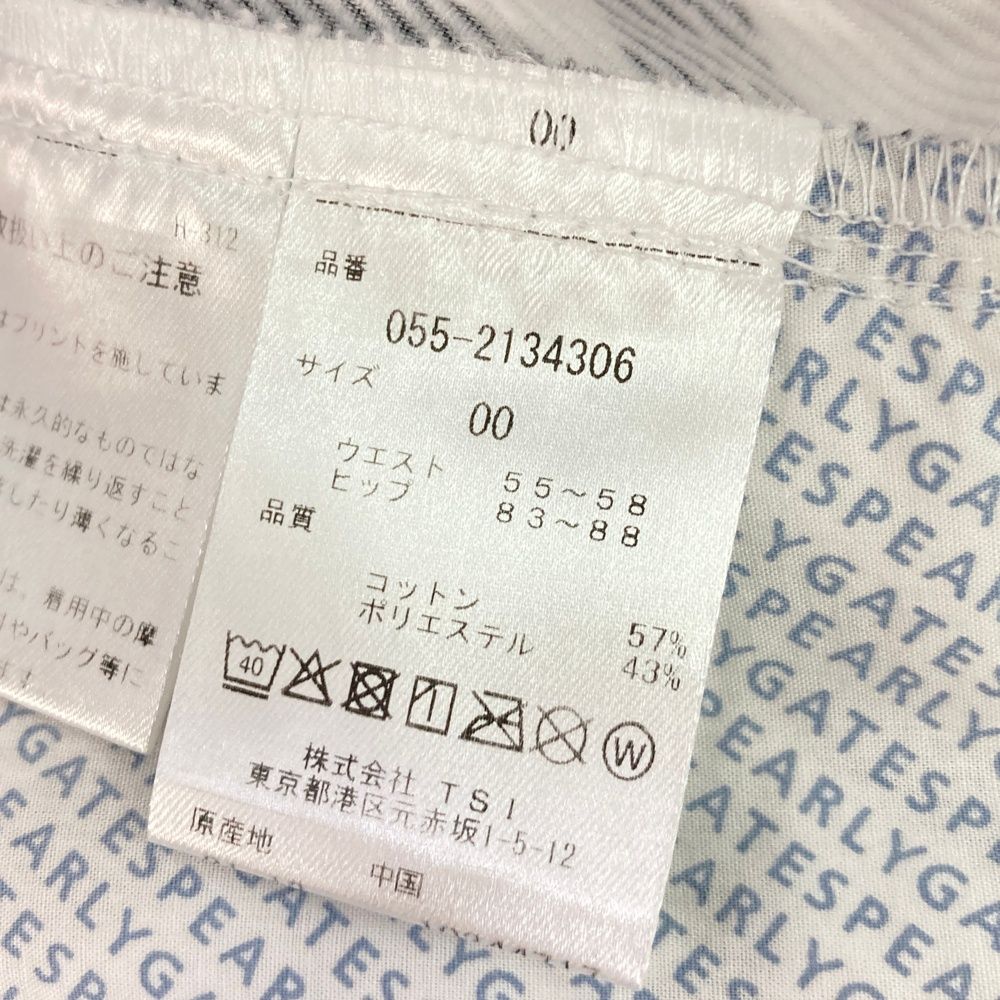 サイズ：00 PEARLY GATES パーリーゲイツ  スカート ハート柄 ホワイト系 [240101469205] ゴルフウェア レディース ストスト サイズ：00 PEARLY GATES パーリーゲイツ スカート ハート柄