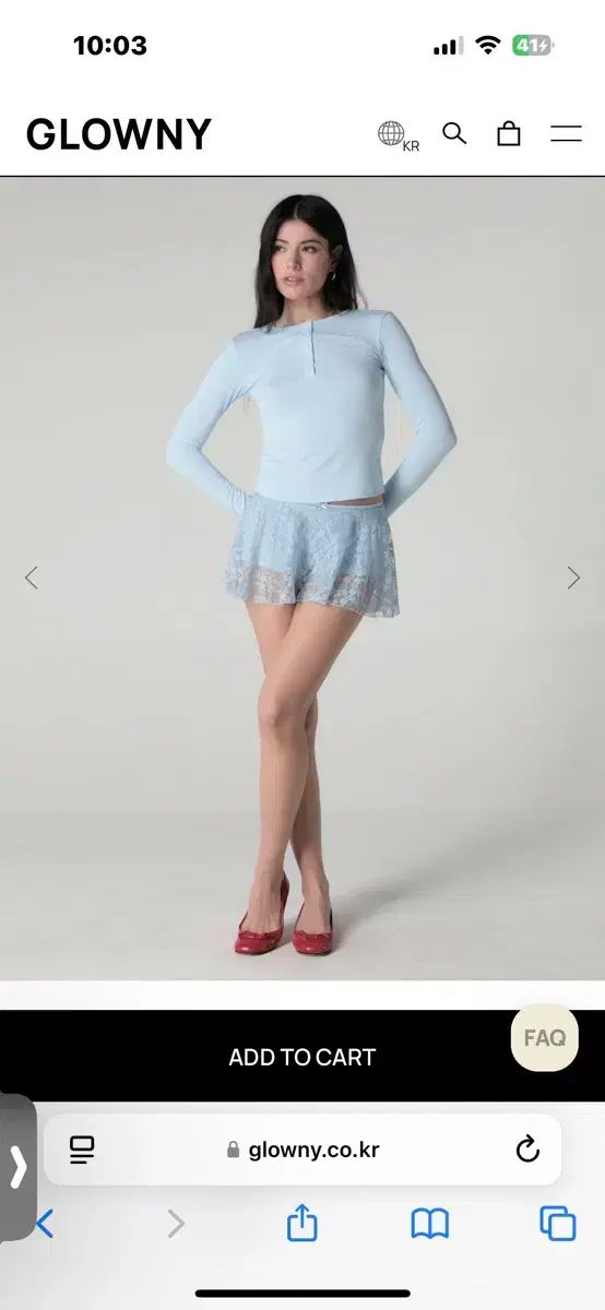 GLOWNY グロウニー LACE BELL MINI SKIRT
