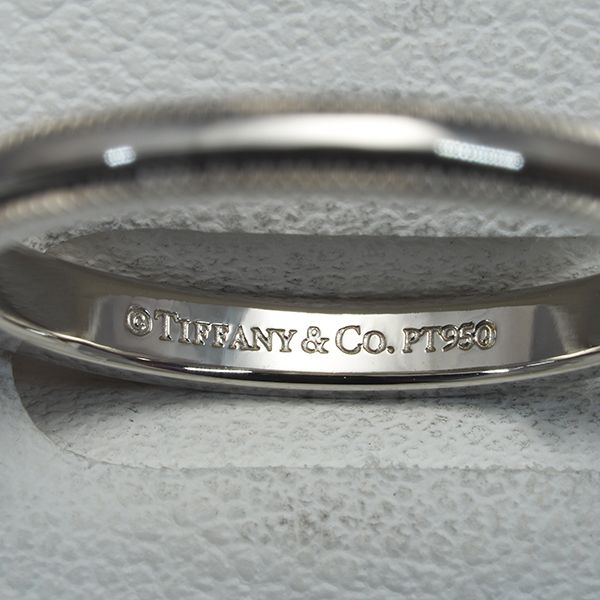 ティファニー リング トゥギャザー ミルグレイン 2.2mm 8.5号 Pt950  