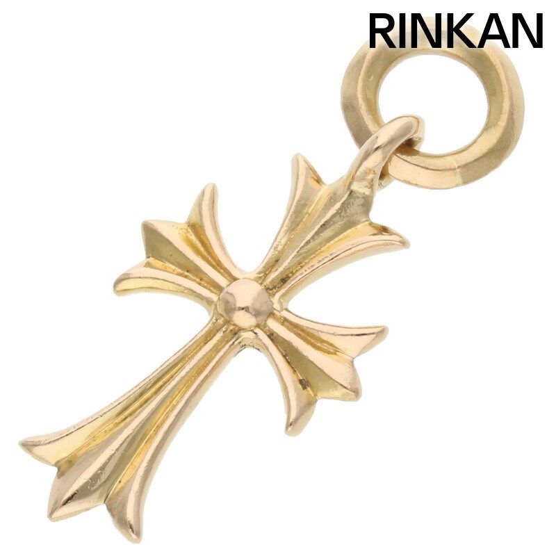 クロムハーツ  22K TINY CH CROSS/タイニーCHクロス チャーム/ゴールドネックレストップ メンズ 【2/27～3/18 タイムセール】