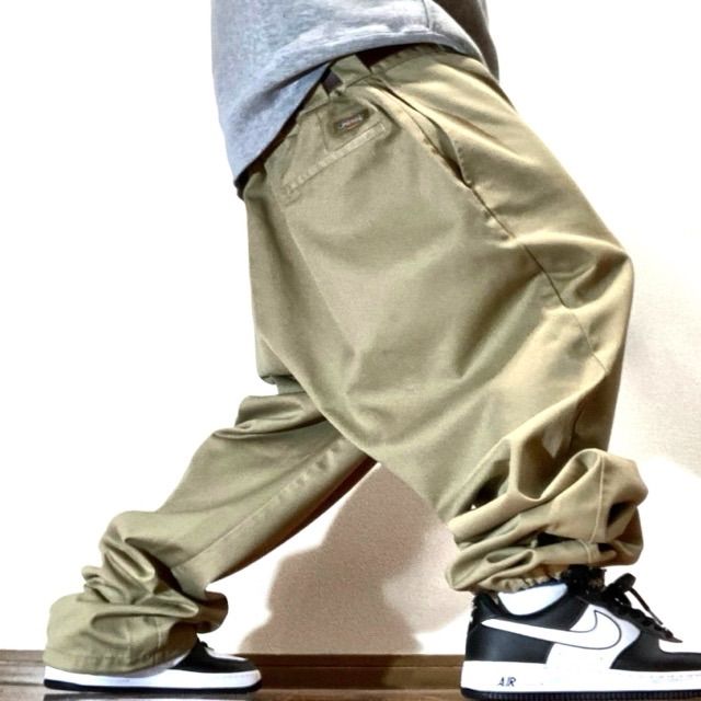 (古着)00s dickies 極太カーゴパンツ チノ ワーク cityboy 古着)00s dickies 極太カーゴパンツ チノ ワーク cityboy