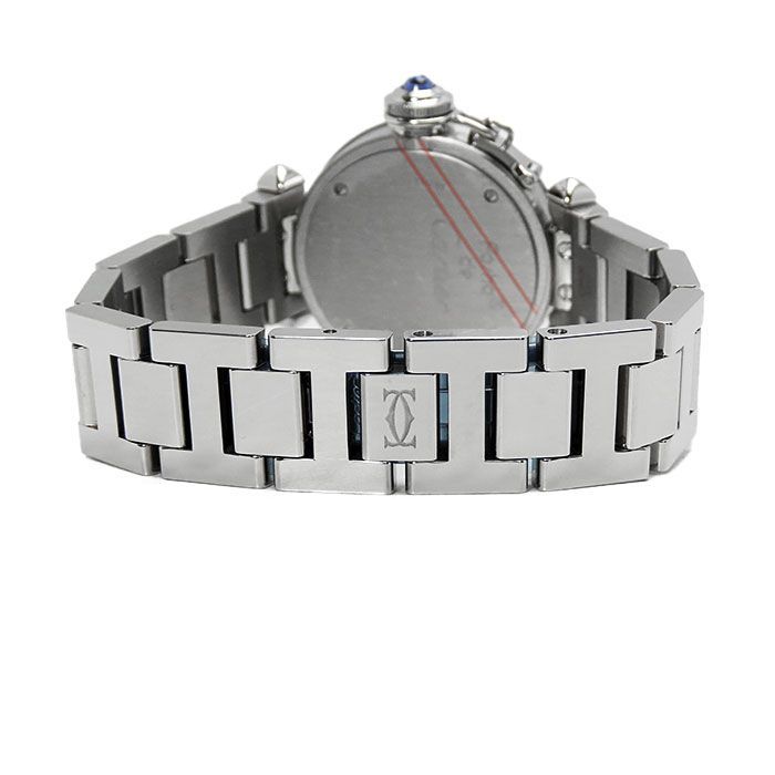 カルティエ】ミスパシャ 1周年記念モデル W3140024 27mm ブルー文字盤  