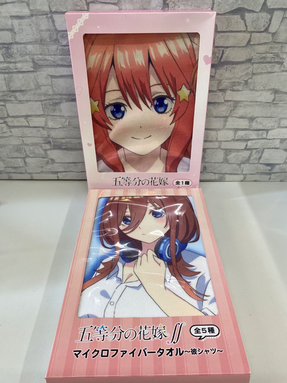 【be-all-r様用】　五等分の花嫁　マイクロファイバータオル　5個セット N3-79】◇ 五姉妹 マイクロファイバータオル 「五等分の花嫁