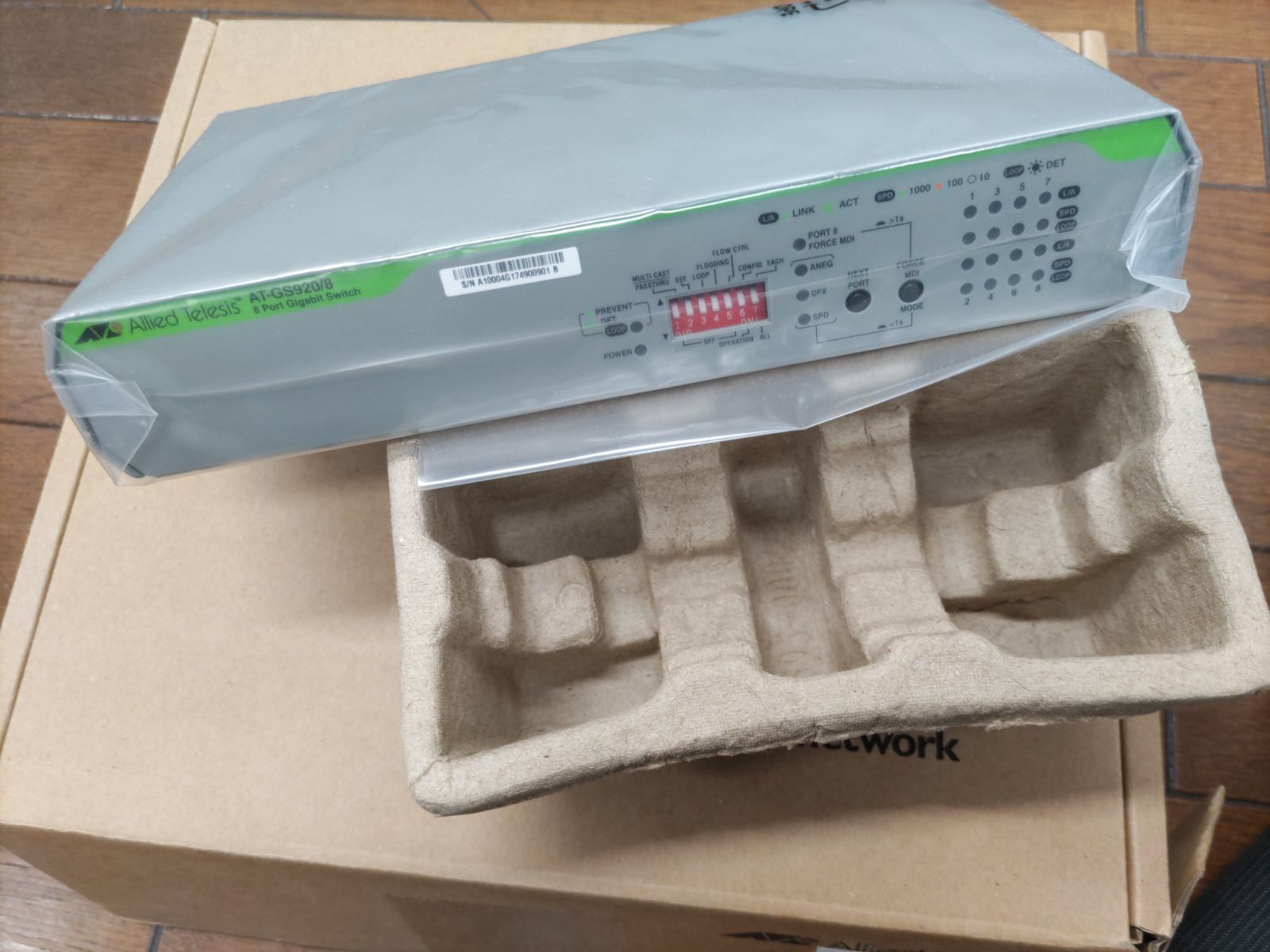 未使用品：初期不良対応】アライドテレシス AT-GS920/8 Allied Telesis