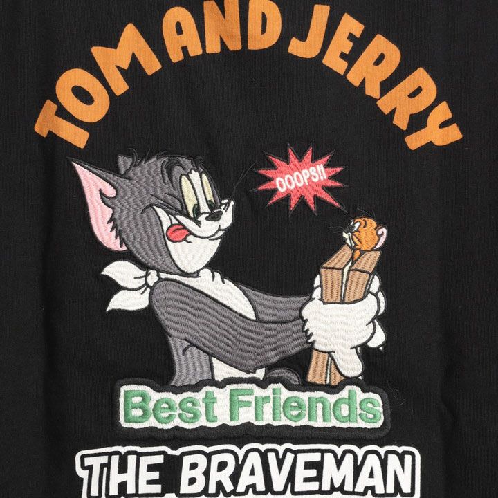 The BRAVE-MAN × TOM & JERRY 半袖Tシャツ TJB-2504 ブレイブ