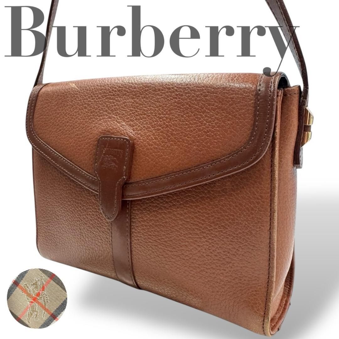 Burberry バーバリー ショルダーバッグ 斜め掛け レザー ノバチェック