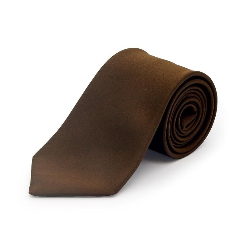 [Gran creer] ネクタイ シルク 日本製 ふじやま織 結婚式 ブランド グランクレエ 茶色 (ブラウン)