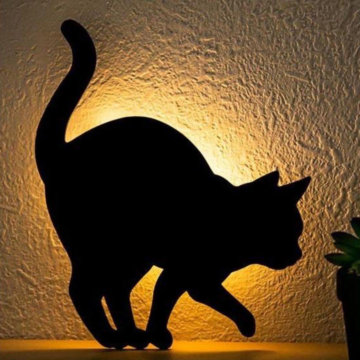 猫の灯火 LEDライト Thats Light！ CAT WALL LIGHT うずうず （ 足元灯 LED 猫