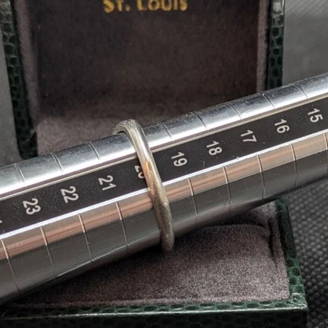 スターリングシルバー925 刻印 シグネットリング 20号 メンズ