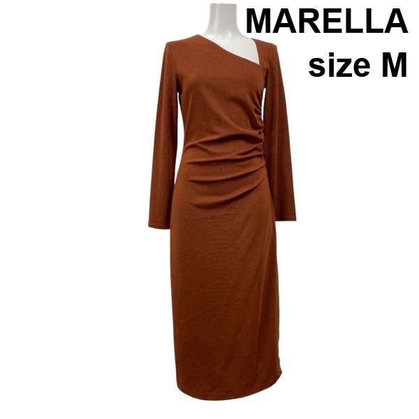 ◇ マレーラ MARELLA ロングワンピース ジャージードレス 長袖
