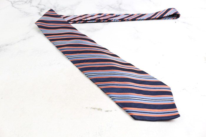 ジェイプレス ブランド ネクタイ ストライプ柄 シルク コットン 日本製