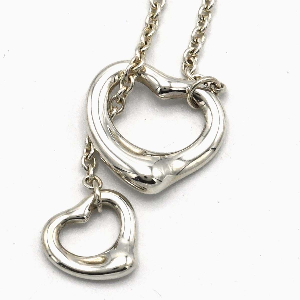 TIFFANY&Co. ティファニー ネックレス ダブルオープンハート 