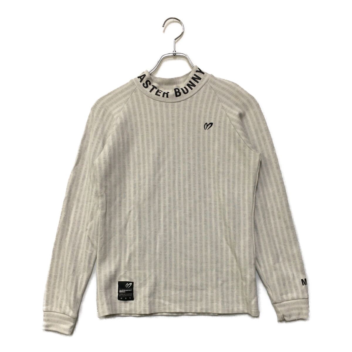 MASTER BUNNY EDITION - coco 中古 マスターバニーエディション MASRTER BUNNY EDITION レディース 長袖シャツ 1(M) 白×グレー モックネック 中古 レディース マスターバニーエディション MASTER BUNNY