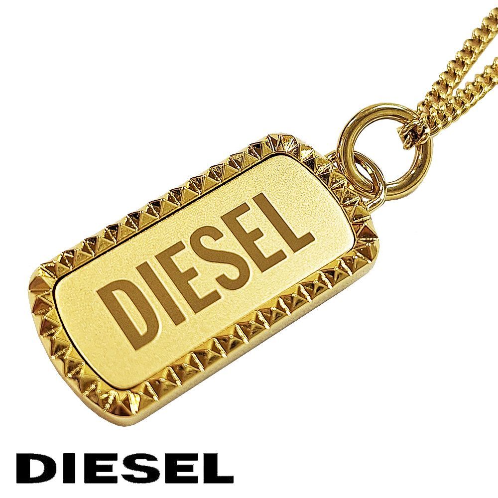 DIESEL ディーゼル ネックレス アクセサリー メンズ 喜平 ゴールド DIESEL ディーゼル ネックレス ペンダント アクセサリー 喜平