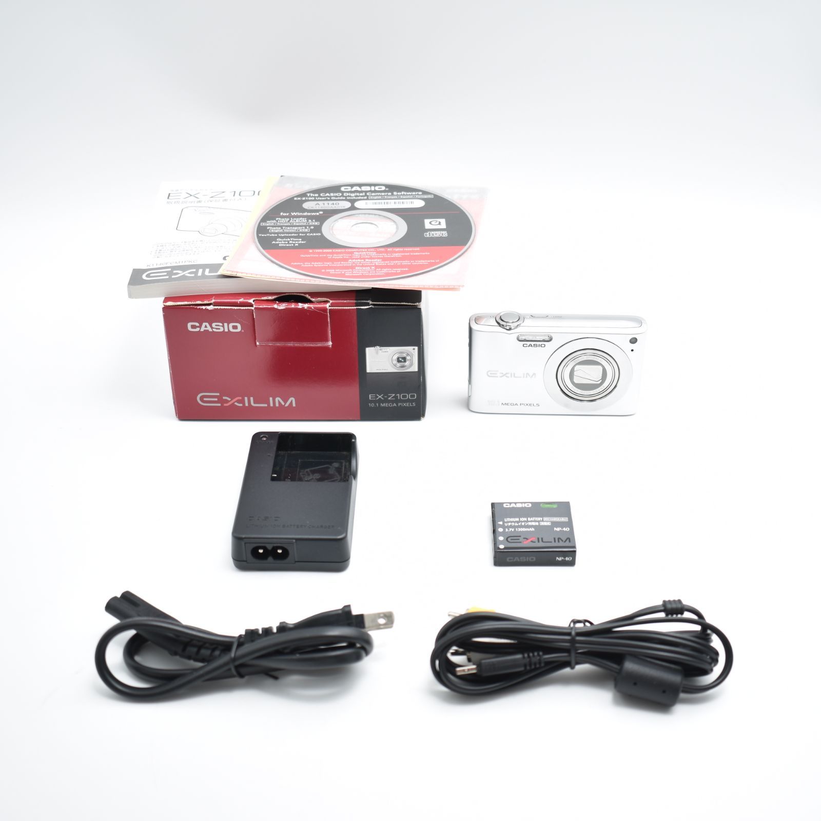 B 8242 CASIO デジタルカメラ EXILIM エクシリム ZOOM Z100 シルバー EX-Z100SR