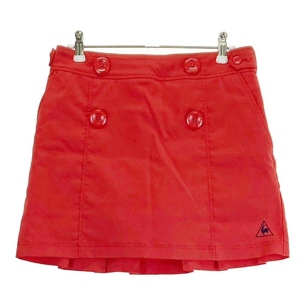 サイズ：9 LECOQ GOLF ルコックゴルフ インナー付スカート レッド系