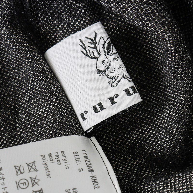 美品 2023AW ルルムウ rurumu 縷縷夢兎 tatoo motif highneck