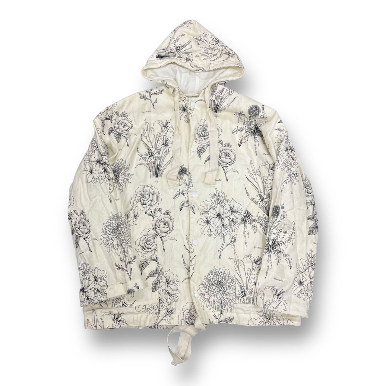 MASU 21SS BOTANICAL HOODY ボタニカルフーディー パーカー エムエーエスユー ホワイト 48 MFSS-PK0121  68150A5 - メルカリ