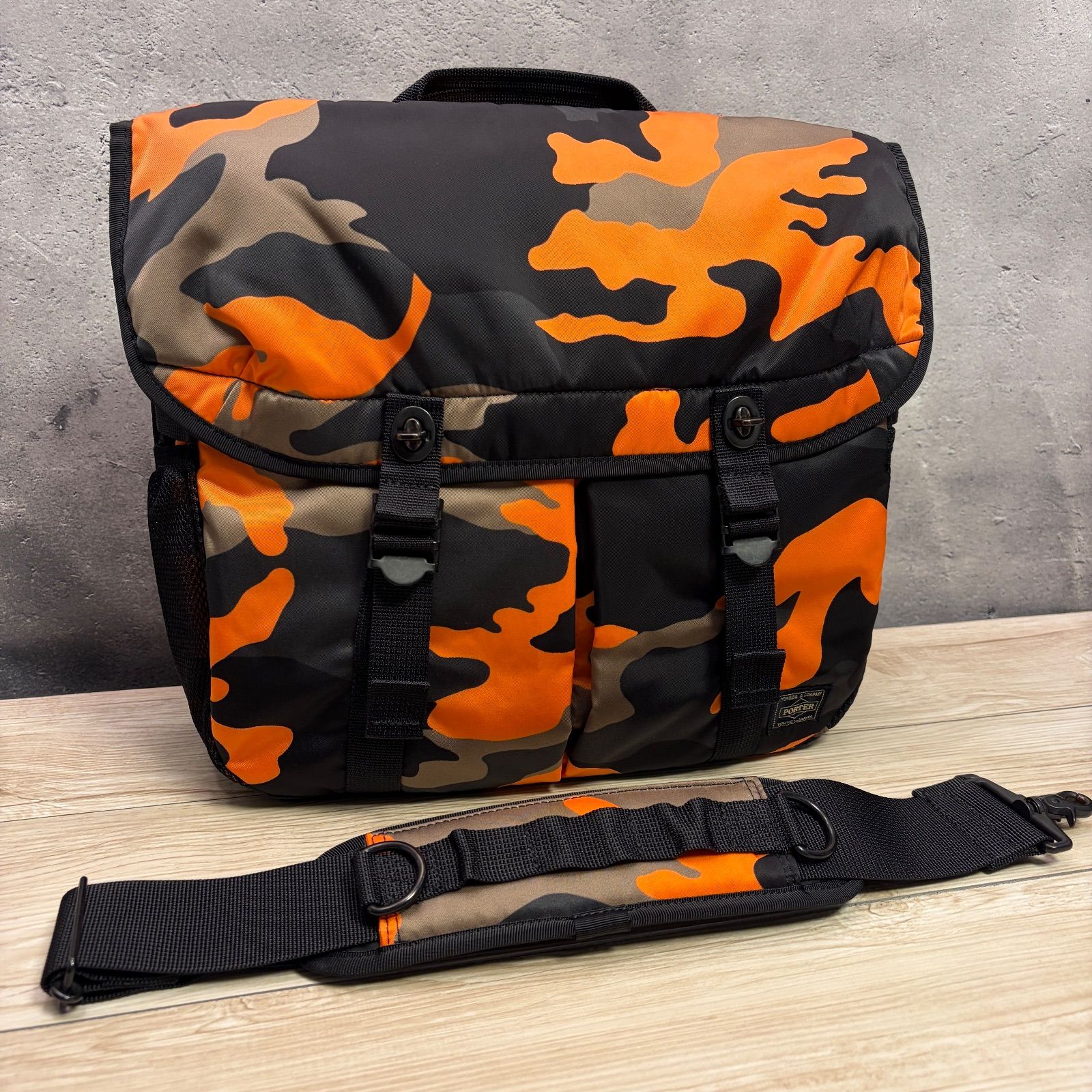 美品✨️PORTER ポーター PS CAMO カモ トート ショルダー バッグ ✨PORTER PS CAMO カモ ショルダーバッグ 極美品✨メッセンジャー