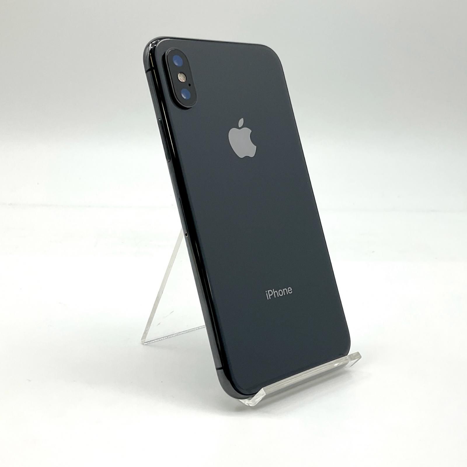 美品)iphone x スペースグレイ256G iPhoneX 256G スペースグレー Apple