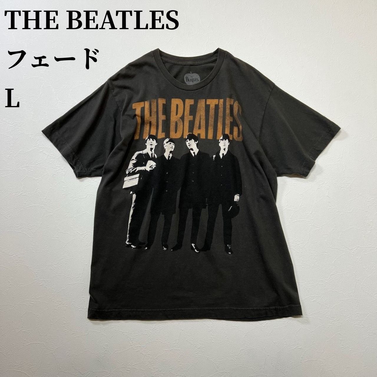 ユーズド ビートルズバンド T シャツーオフィシャルフェード ユーズド