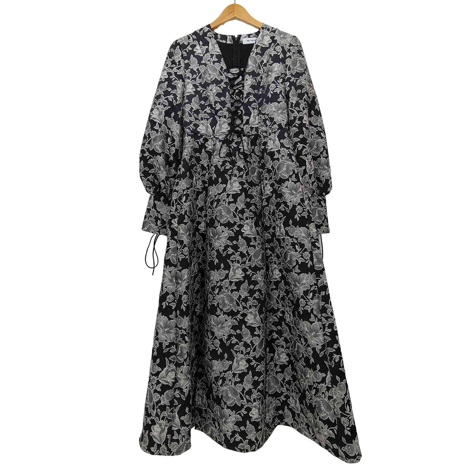 メルトザレディ Melt the lady フラワージャガードロングドレス flower jacquard long dress レディース FREE  - メルカリ