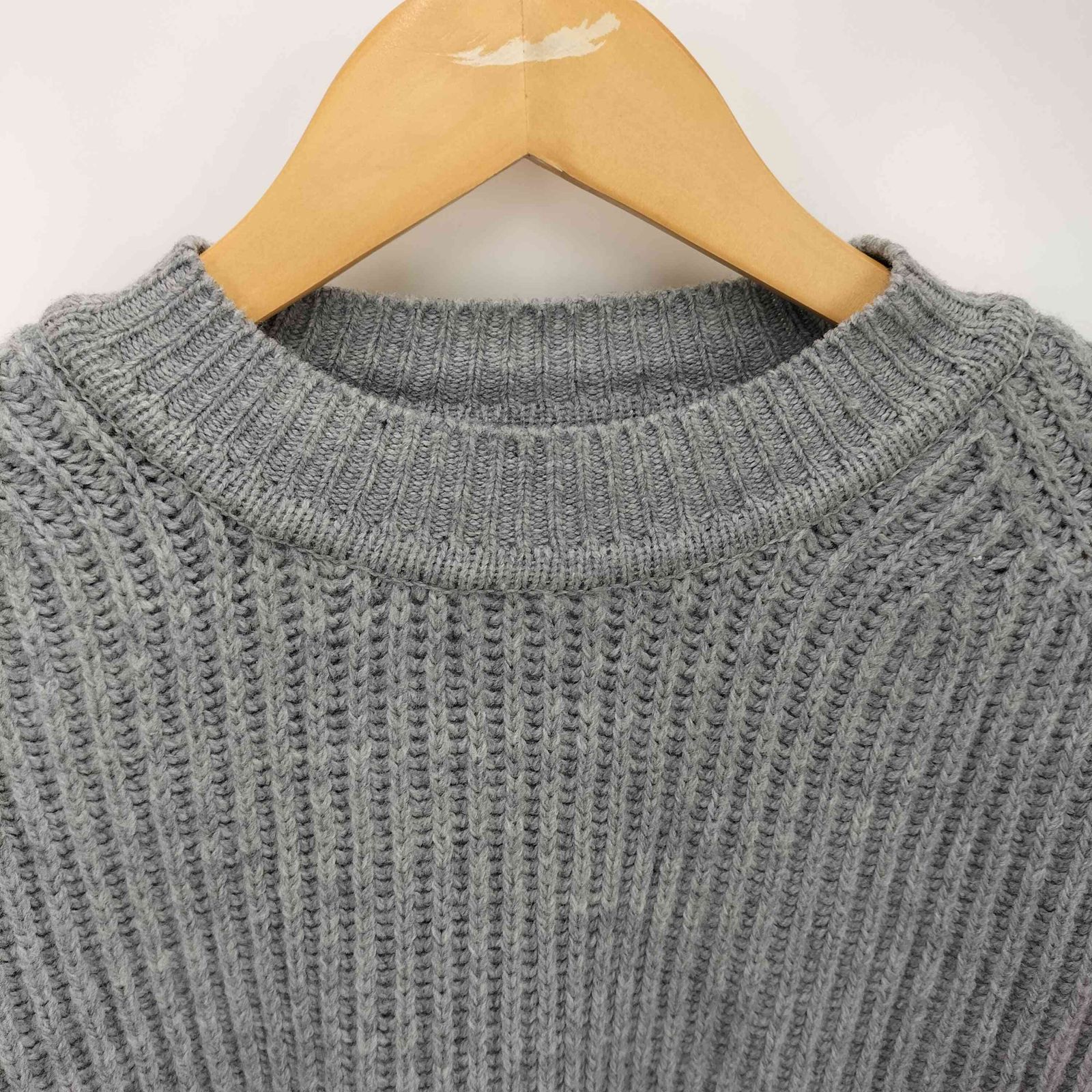 JOHN MAISON SMITH 21aw ヘムダメージドクルーネックニット JOHN MAISON SMITH 21aw ヘムダメージドクルーネックニット
