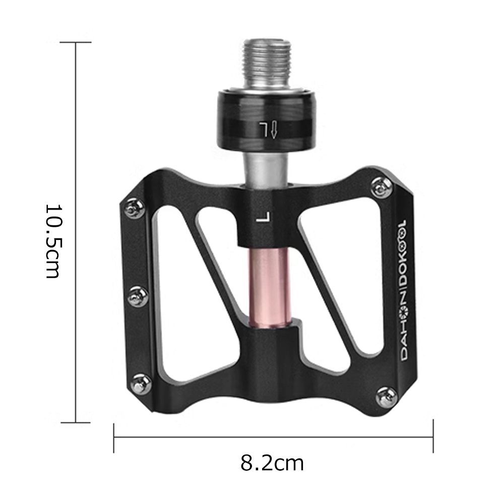 DAHON ダホン 着脱式 ペダル シールドベアリング 軽量 薄型 アルミ 輪行 自転車 折りたたみ自転車 フラットペダル 脱着 防水  クイックリリース - メルカリ