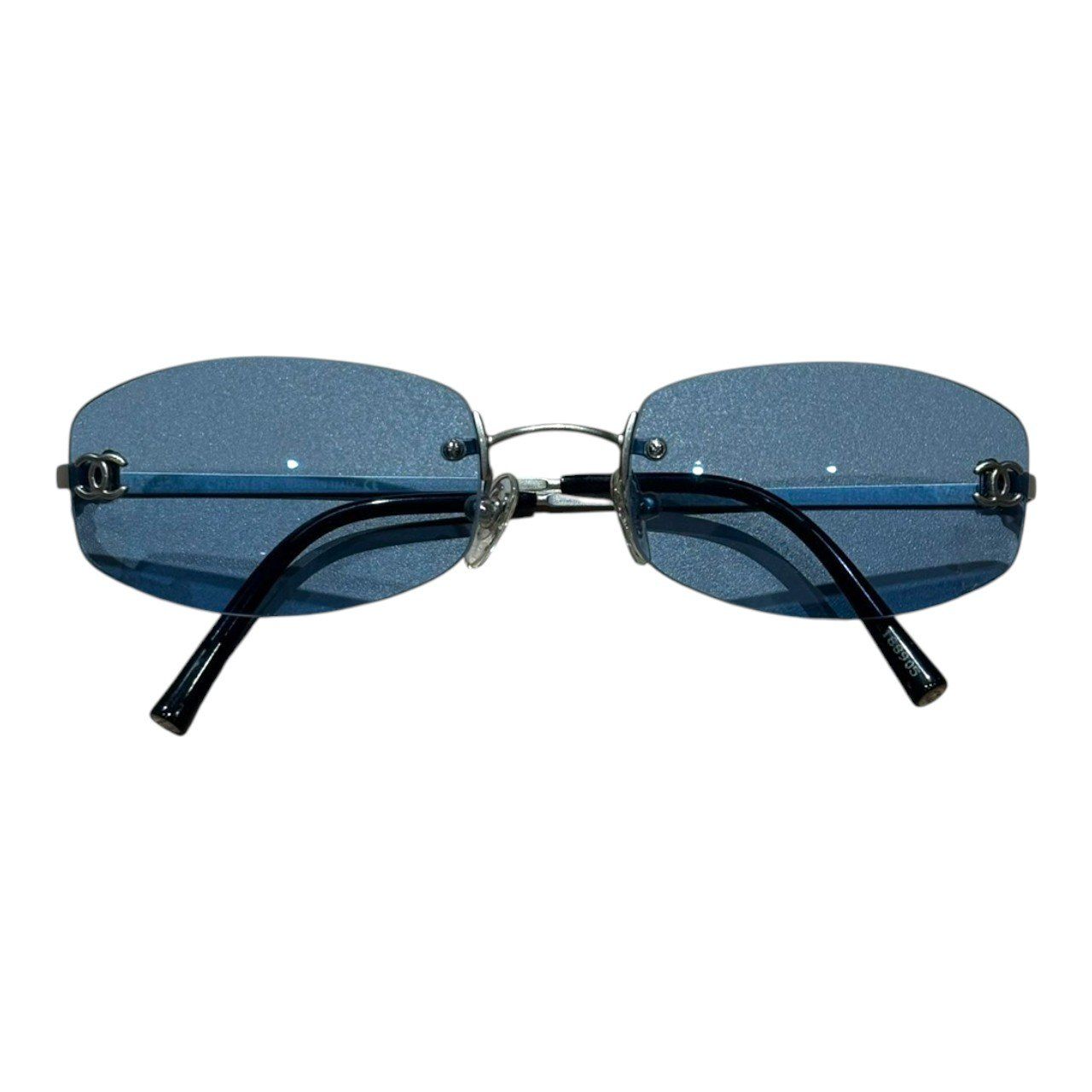 CHANEL (シャネル) 4002 リムレスサングラス レディース シルバー 54